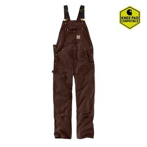 Men’s Carhartt Bib Overalls Dark Chocolate Brown